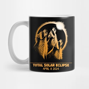 Raccoons Total solar eclipse 2024 Mug